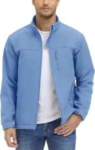 Wholesale <b>Canvas</b> Fabric <b>Men</b>_s Hooded Quilted Softshell <b>Jacket</b> Stand Front Custom Sizes Colors Breathable High Street Style - Product Image 3