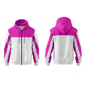 Sweat à capuche zippé en molleton de coton, confortable et décontracté, avec impression de logo, pour hommes, femmes et jeunes, veste à capuche d'entraînement, vêtements de sport - Product Image 4