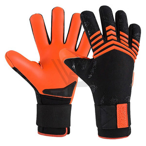 Wholesale Professional Soccer Goalkeeper Gloves with Leather and 3.5mm German Latex for Men and Kids - Product Image 3