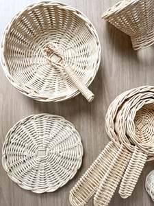 Handcrafted Rattan Kitchenware Set <b>Pots</b> <b>Pans</b> Tray Pretend Play Cooking <b>Toys</b> Eco Friendly Miniature Kitchen Utensils Playset - Product Image 6