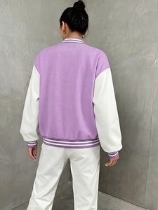 เสื้อแจ็คเก็ตครอปสไตล์ลำลองสำหรับผู้หญิง ดีไซน์ทันสมัยสำหรับใส่ในชีวิตประจำวัน สไตล์สตรีทแฟชั่น - Product Image 2