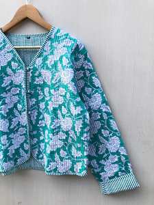 Chaleco de algodón acolchado estilo hippie bohemio con 4 botones, chaleco sin mangas de algodón, chaleco con estampado floral para mujer. - Product Image 6