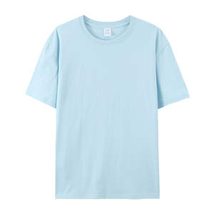 เสื้อยืดคอตตอนเนื้อหนาคุณภาพสูง แบบเรียบ ยูนิเซ็กซ์ สกรีนโลโก้ได้ตามสั่ง คอกลม เสื้อยืดโอเวอร์ไซส์ เสื้อยืดผู้ชาย สำหรับผู้ชาย สไตล์ลำลอง สตรีทแวร์ - Product Image 3