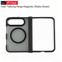 Étui magnétique mat doux au toucher pour iPhone 18 Duo Pro Max Fold, coque de téléphone pliable antichoc