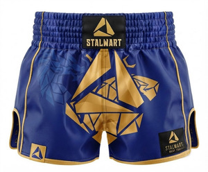 Shorts d'entraînement Muay Thai MMA Stalwart, rouge, noir, blanc, motif géométrique, polyester, coton, durable, toutes saisons - Product Image 4