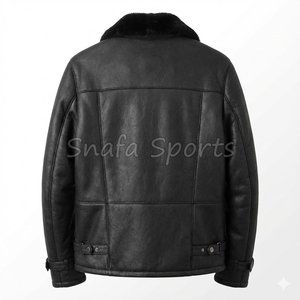 New Design <b>Shearling</b> <b>Jacket</b> <b>for</b> <b>Men</b> Classic Fur Collar High Quality Wholesale Price Leather <b>Jackets</b> <b>For</b> <b>Men's</b> - Product Image 2