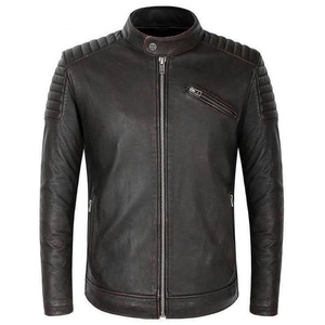Veste en cuir de haute qualité pour hommes, très élégante et stylée - Product Image 1