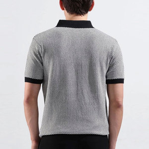 Chemises polo pour hommes de couleur personnalisée, en tissu de coton anti-rides, à prix abordable - Product Image 2