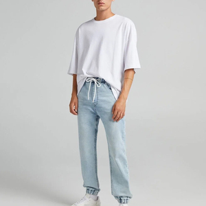 High Quality Men's <b>Jeans</b> 2026 Casual <b>Jeans</b> Trousers Custom Logo Printing Men Design Denim Trousers for Men - Product Image 4