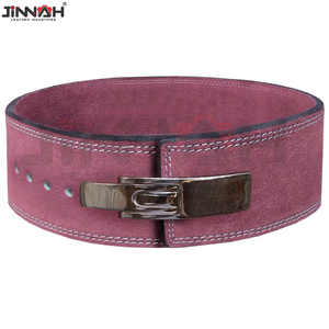 Ceinture de musculation en cuir réglable et robuste avec boucle à levier pour entraînement de force et sécurité - Product Image 4