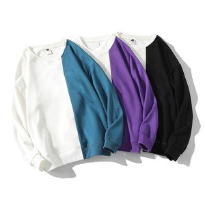 Rue de haute qualité en gros de mode chemises à manches longues fendue de couleur deux tons 100% coton décontracté en molleton sweat à capuche homme sweat-shirts - Product Image 4