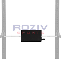 Coussinets de banc de poussée de hanche réglables Roziv Sports (cuir PU) avec soutien épaule/cou pour la musculation - Haute qualité, robuste