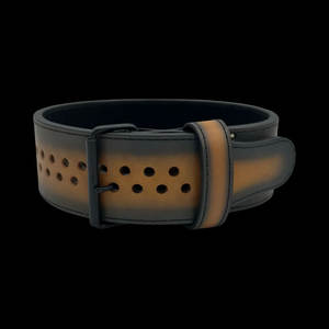 Cinturón de levantamiento de pesas de cuero de gamuza con corte Pioneer de 10 mm personalizado, soporte para la espalda para entrenamientos de gimnasio, aprobado por la IPF, cinturón de levantamiento de pesas de una sola hebilla - Product Image 3