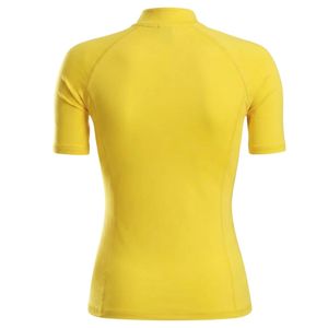 Yellow <b>Women's</b> <b>Quarter</b> <b>Zip</b> Short Sleeve Golf Pullover Shirt Lightweight Performance Sports Top Outdoor Training Wear Casual - Product Image 6