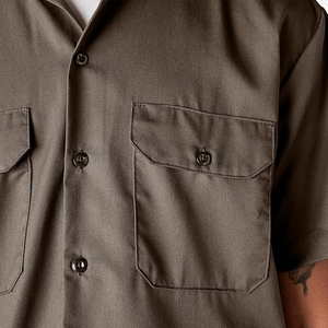 Conjunto de Ropa de Trabajo Unisex de Color Sólido, Camisa de Manga Corta y Pantalones de Viscosa/Poliéster, Transpirable, Ecológico, de Secado Rápido, Estilo Casual de Primavera - Product Image 5