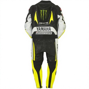 Mono de Motociclismo Ben Spies Monster Ramaha de 1 Pieza en Cuero Vacuno/Canguro para Pista/Conducción, Traje para Motociclistas - Product Image 2