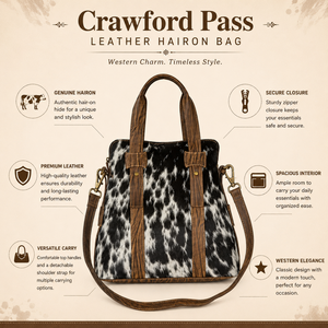 Handcrafted Genuine Hair On Leather Tote Bag for Women Western Cowhide Shoulder <b>Handbag</b> Crossbody Purse Vintage Travel Carry Bag - Product Image 5