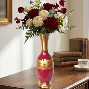 Florero Moderno de Hierro con Flores Artificiales, Centro de Mesa Decorativo |   Jarrón Decorativo para Sala de Estar, Decoración del Hogar, Diseño para Bodas y Fiestas - Product Image 3