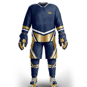 Uniforme de hockey sobre hielo para hombre, ropa ligera de alto rendimiento para competición de liga, sesiones de entrenamiento y deportes de equipo. - Product Image 1