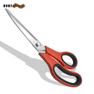 Ciseaux rouges 9 1/2 "avec lame en acier inoxydable et poignée confortable-Kit de couture - Product Image 4