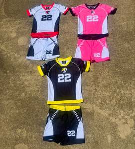 ชุดเซ็ตเสื้อแจ็คเก็ตกันลมและกางเกงขาสั้นไนลอน 2 ชิ้น พิมพ์ลายโลโก้สตรีทแวร์คุณภาพสูง กันน้ำ สีสันตัดกัน พร้อมโลโก้แบบกำหนดเอง - Product Image 4