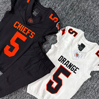 Uniformes de football américain personnalisés en twill, vêtements de sport, maillots d'équipe de football pour jeunes et adultes, prêts pour le jour du match, nom et numéro d'équipe personnalisés