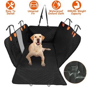 Funda Impermeable para Asiento Trasero de Coche para Perros, Tela Oxford 600D, Protector para Mascotas con Cierre, Ventana de Malla, Bolsas de Almacenamiento y Solapas Deslizantes - Product Image 2