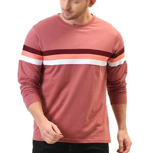 T-shirt homme manches longues en coton personnalisé, coupe confortable, respirant, séchage rapide, design décontracté. - Product Image 3