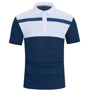 เสื้อโปโลถักไหมพรมสีพื้นเรียบง่าย สไตล์พื้นฐาน กระดุมติด ผ้าฝ้าย 100% แขนสั้น เสื้อสเวตเตอร์ผู้ชาย - Product Image 3