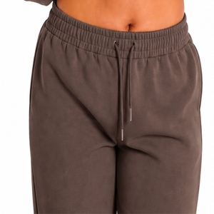 Custom Women's Crop Hoodie <b>Set</b> Comfort Fit Custom Made Custom Two Piece <b>Set</b> Premium Quality For Women Crop Hoodie Shorts <b>Set</b> - Product Image 5