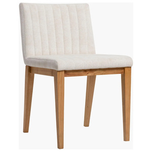 <b>Beige</b> Fabric Dining Chair Upholstered Side Chair Wooden Leg Side Seat for Dining Room Home Hotel - Product Image 1