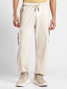 Pantalon cargo ample et décontracté pour homme, modèle OEM personnalisé 2026, en molleton épais, avec plusieurs poches, en toile, brodé, coupe oversize - Product Image 3