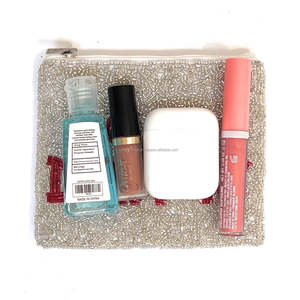 Custom Go Dawgs Beaded Clutch Purse Trendy College Tailgate Embroidery Coin Wallet Red White Zipper <b>Game</b> Day Sequin Letter Pouch - Product Image 4