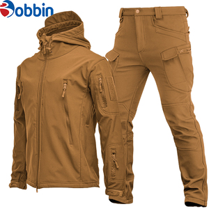 Conjunto de Chaqueta con Cremallera y Pantalones Cargo para Hombre, Estilo Vintage, Ecológico, para Exteriores, Resistente al Viento, Transpirable, Cómodo, con Capucha, para Senderismo - Product Image 4