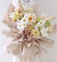 Papier d'emballage OPP Mistral moderne multicolores imperméable pour fleuriste, bouquet de fleurs DIY, cadeau pour la Saint-Valentin, la remise des diplômes, l'anniversaire