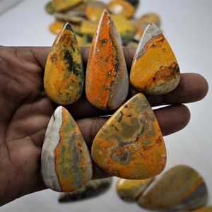 Bumblebee Quartz Gemstone Loose Natural Oval & <b>Cushion</b> Cut Cabochon Jewelry Making Amazing Quality - Product Image 2