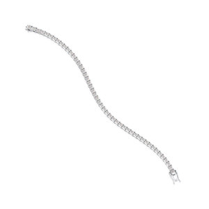 Bracelet tennis REYES en argent sterling 925 avec moissanite 3 mm, prêt à être expédié, cadeau d'anniversaire luxueux pour elle et lui, bijoux fins - Product Image 1