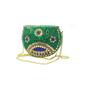Bolso Bandolera Indio Glamuroso, Elegancia Metálica, Impermeable, con Patrón de Caramelo, Estilo Bohemio Clásico, Ligero, para Viaje - Product Image 3