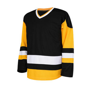 Jersey de Hockey sobre Hielo de Manga Larga, Cobertura Extra, Absorbe la Humedad, Tejido Transpirable y Duradero, Jersey Personalizado para Prácticas de Hockey sobre Hielo - Product Image 1