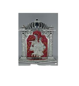 Sculpture artisanale de Radha Krishna idole décorative de couple hindou pour le temple de salon ou le but de cadeau festif - Product Image 1