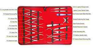 Kit de Instrumentos Dentales de Ortodoncia de Primera Calidad, 18 Piezas, Acero Inoxidable, Herramientas Quirúrgicas Restauradoras Manuales Reutilizables, CE - Product Image 6