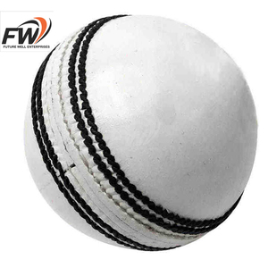 Balle de cricket en cuir la plus vendue avec coutures renforcées pour l'entraînement en intérieur et en extérieur, l'enseignement et le cricket scolaire - Product Image 4