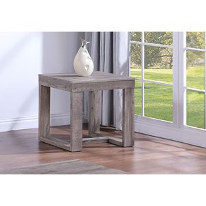 Tavolino Contemporaneo in Legno con Finitura Rustica Marrone Grigio Beige per Soggiorno, Tavoli da Caffè e Arredamento - Product Image 1