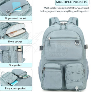 Strong Durable Polyester Fabric Elegant Design Large <b>Storage</b> Water-Proof Unisex Travel Backpack Zipper for Business Travel - Product Image 5