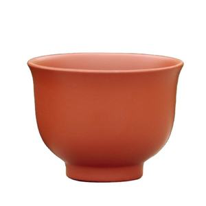 Tasse à café en céramique Kulhad, design minimaliste orange, vaisselle réutilisable pour la maison - Product Image 1