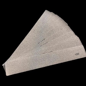 BAFA SURGICAL INSTRUMENTS Lima de uñas curva plateada de doble cara profesional de 9 cm y 100 granos, desechable - Product Image 4