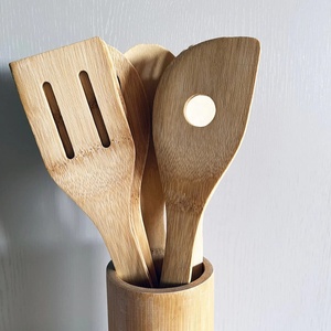 Juegos de Cubiertos de tenedor y cuchara de cuchillo de bambú para restaurantes, perfectos para eventos de catering, cuchillos para restaurantes y camiones de comida - Product Image 4