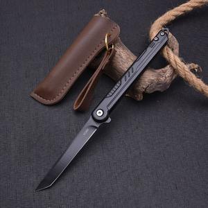 Navaja Plegable de Bolsillo con Clip y Funda, Cuchillo EDC para Caballero con Bloqueo de Seguridad, Apertura con Flipper para Campismo y Supervivencia al Aire Libre - Product Image 3