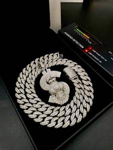 Reloj de Moissanita con Corte Brillante VVS1, Estilo Antiguo, Hip Hop, Lujo, Cuarzo, Moda, Negocios, Cristal, Acero Inoxidable, Resistente al Agua, Colección - Product Image 3