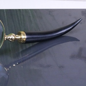 New Buffalo Horn Handle Eco-Friendly Handmade <b>Magnifying</b> Glass for Precision Reading and Classic Vintage Style High Quality - Product Image 1